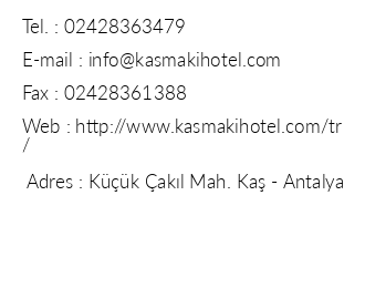 Ka Maki Hotel iletiim bilgileri